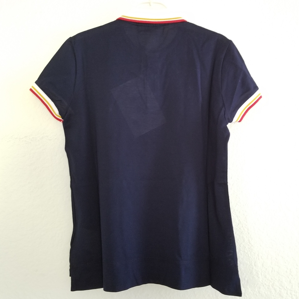 Dsquared2 Cotton White Collar Polo Shirt Blue Size S Small - Picture 4 of 8